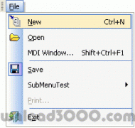 Office XP and .NET Style ActiveX Menu Control screenshot